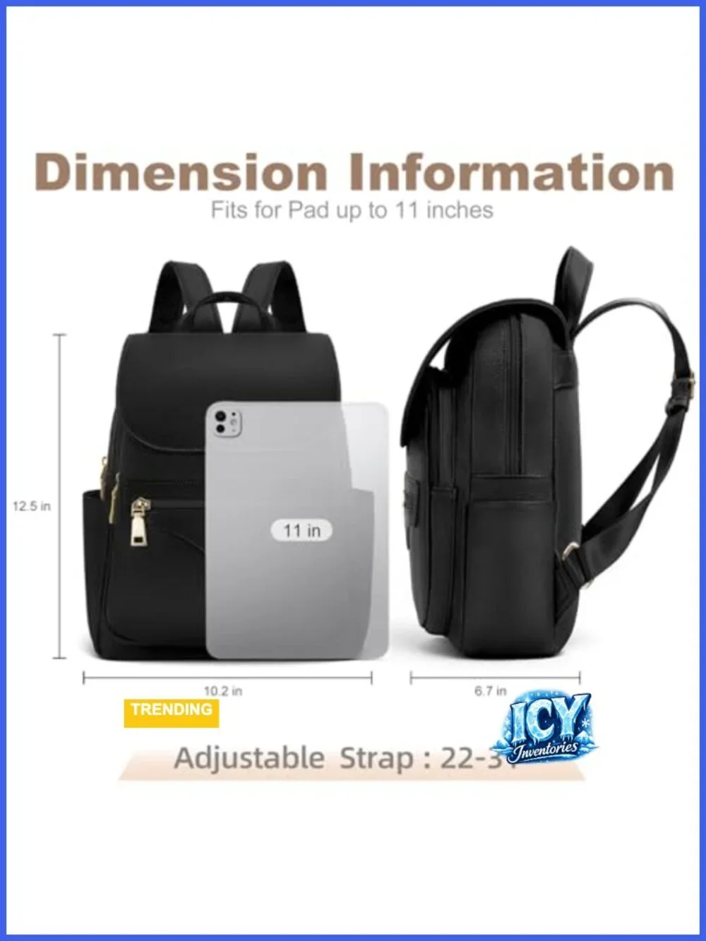 Mini Backpack Purse Women RFID Blocking Vegan Leather Travel Daypack Tablet